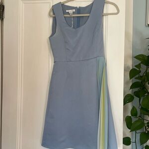 Elegant Blue Sleeveless Dress